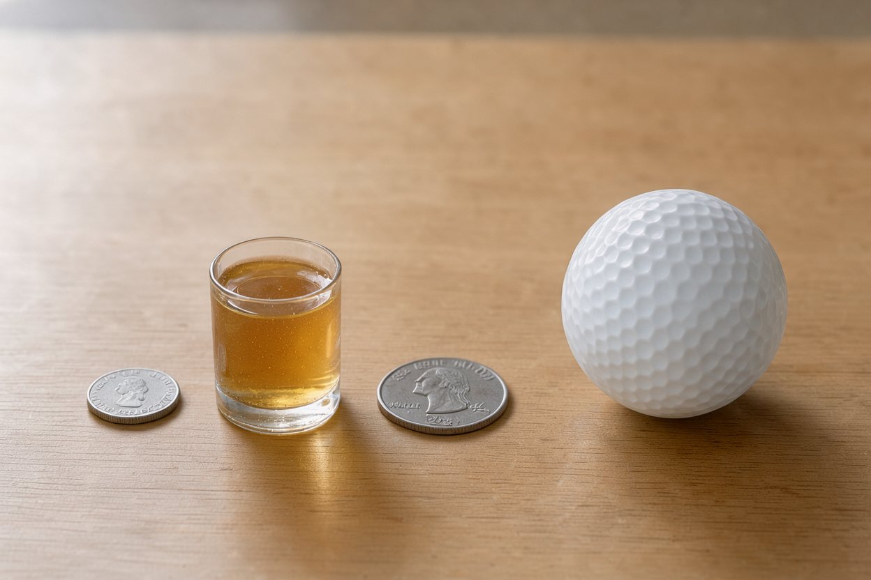 What does 15 grams of honey look like?
