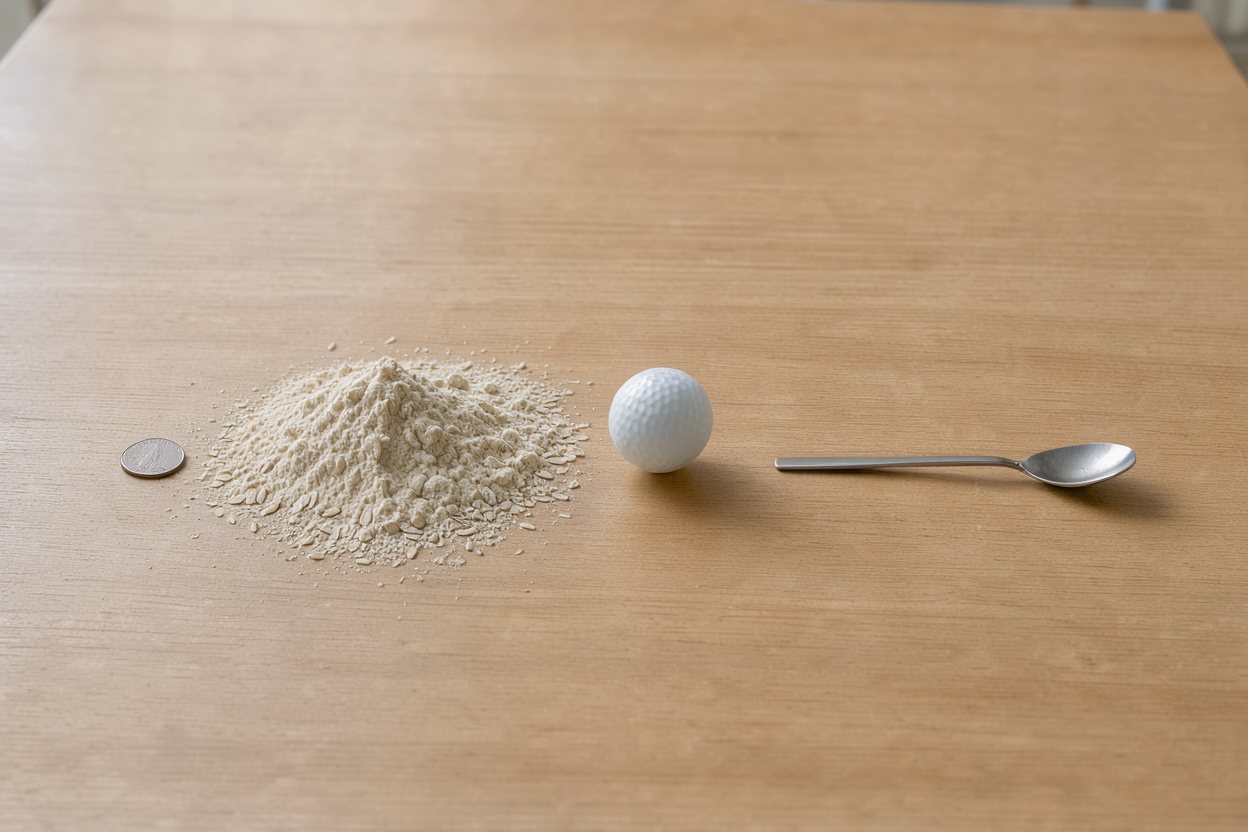 What does 1 cup of oat flour look like?