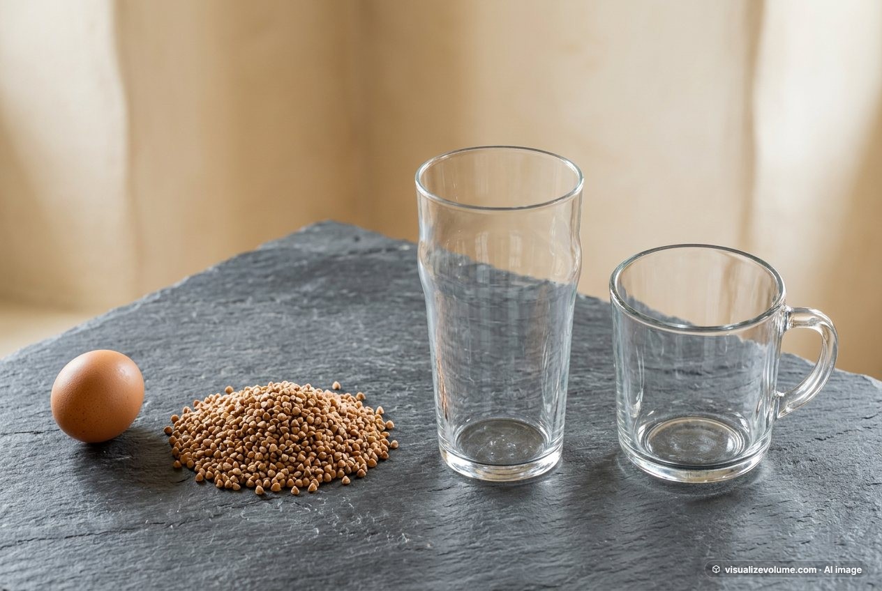 Buckwheat groats, in “What does 80 grams of buckwheat (dry) look like?”