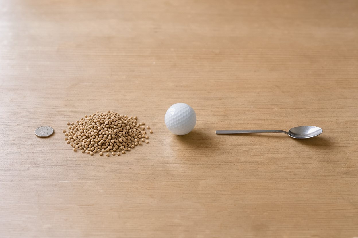 What does 80 grams of buckwheat (dry) look like?