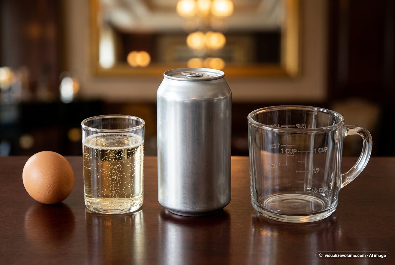 Champagne, in “What does 5 fluid ounces of champagne look like?”