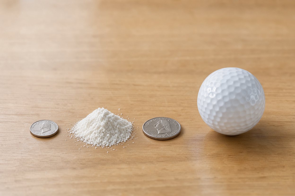What does 3 grams of creatine monohydrate look like?
