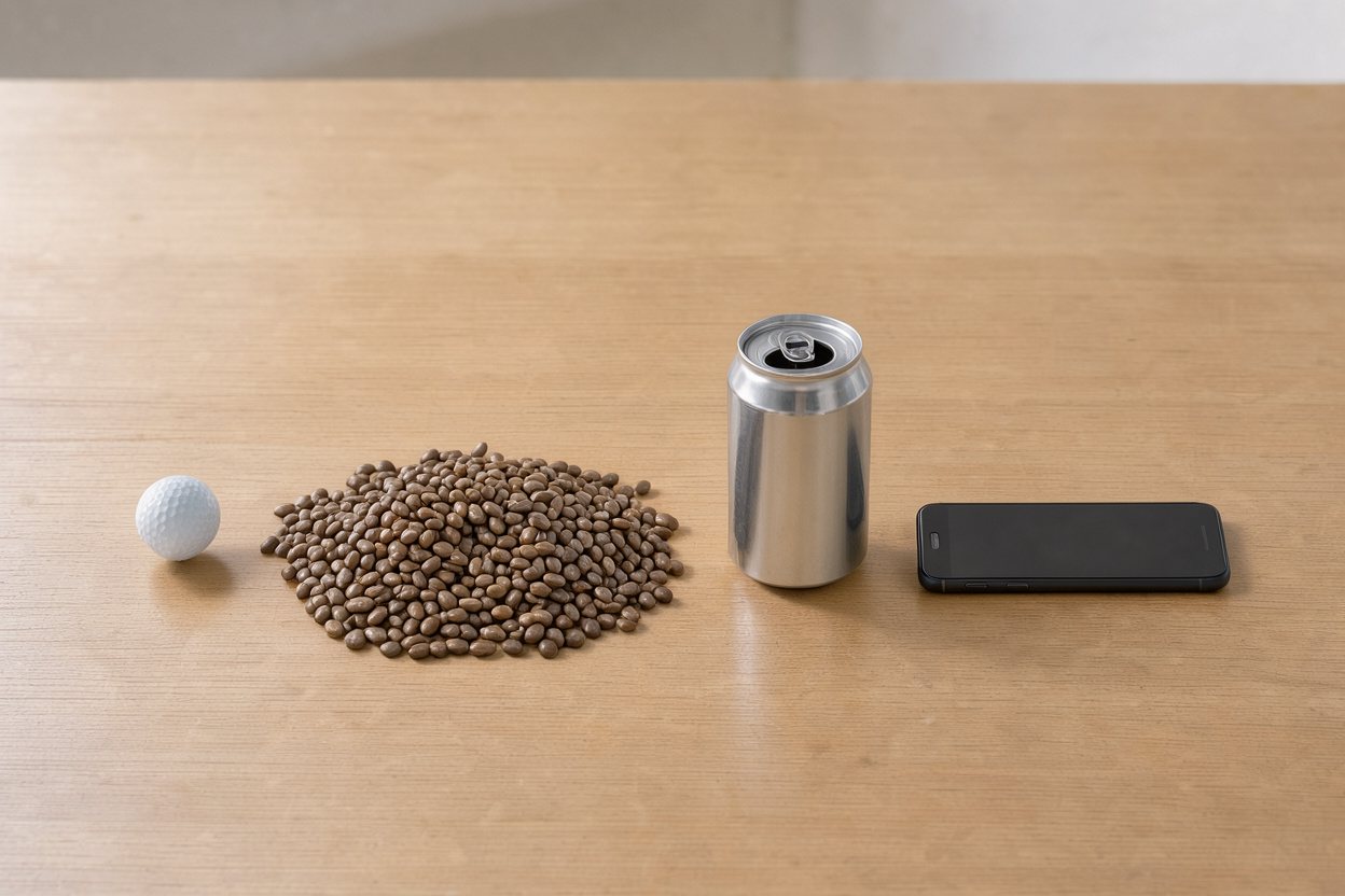 What does 1 pound of dried beans look like?
