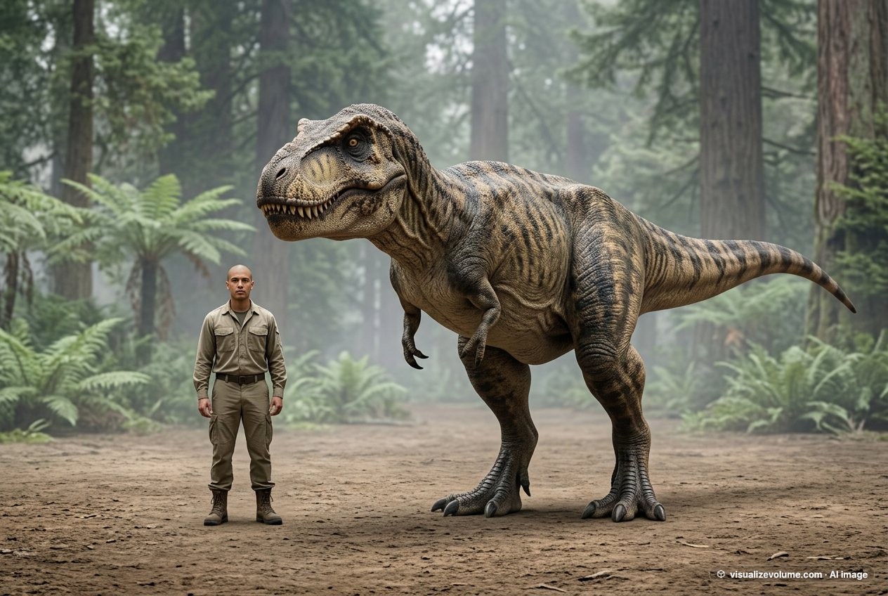 Tyrannosaurus rex, in “Person vs t-rex”