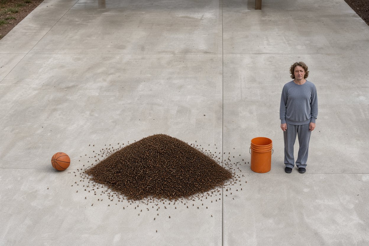 How many ants weigh as much as a person?