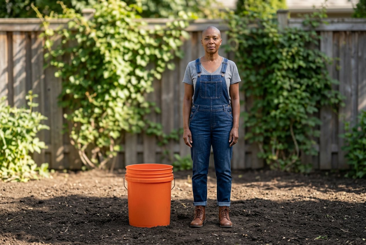5 gallon bucket vs person: size comparison