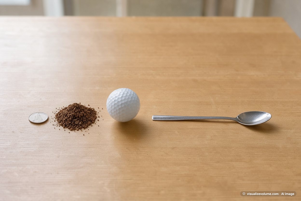 Instant coffee, in “What does 1 tablespoon of instant coffee look like?”