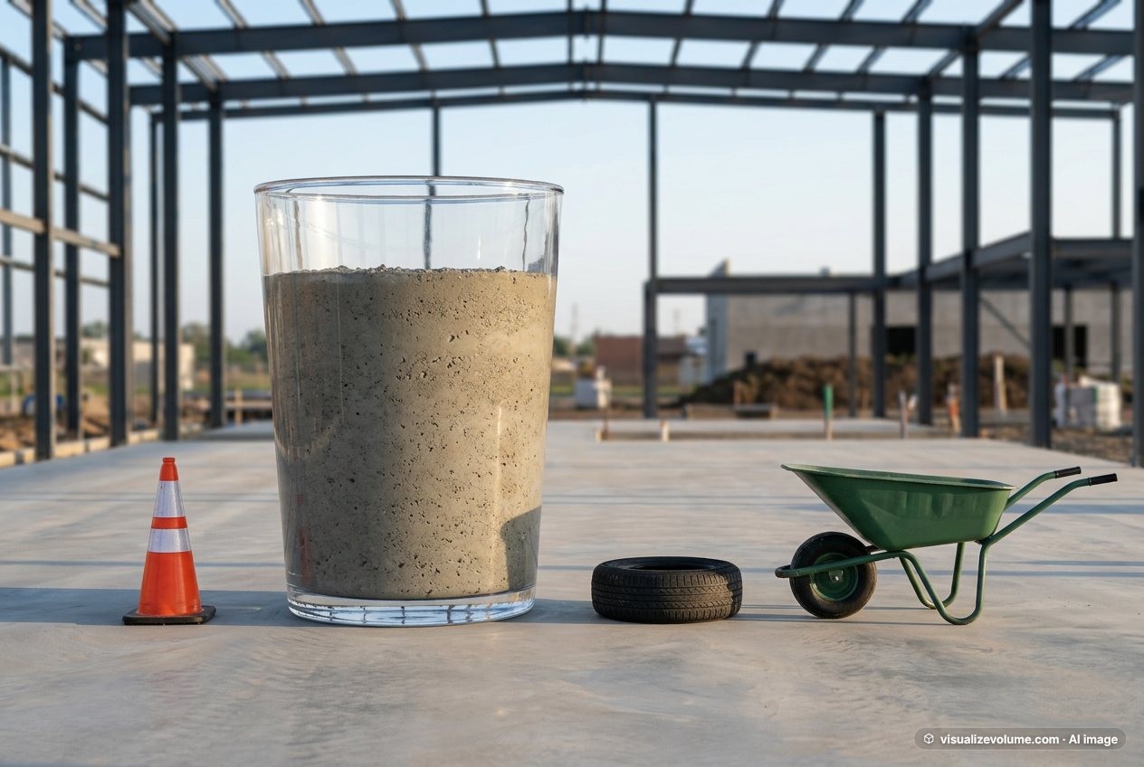 Ready-mix concrete, in “What does 7.1 cubic yards of ready-mix concrete look like?”