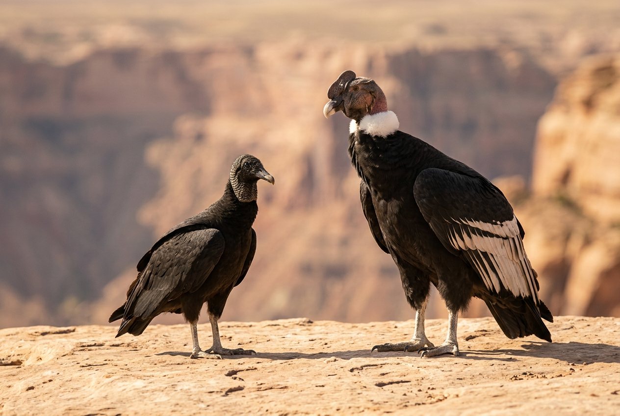 Vulture vs condor: size comparison