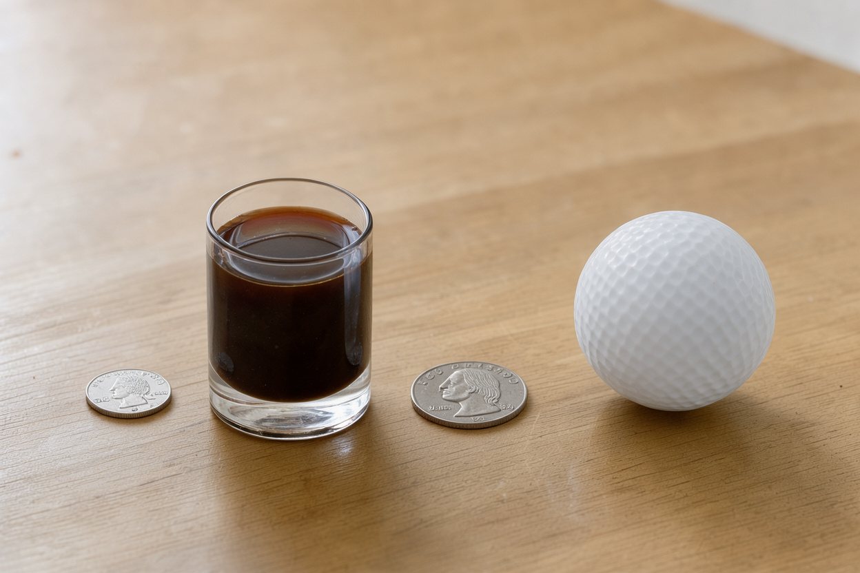 What does 50 grams of molasses look like?
