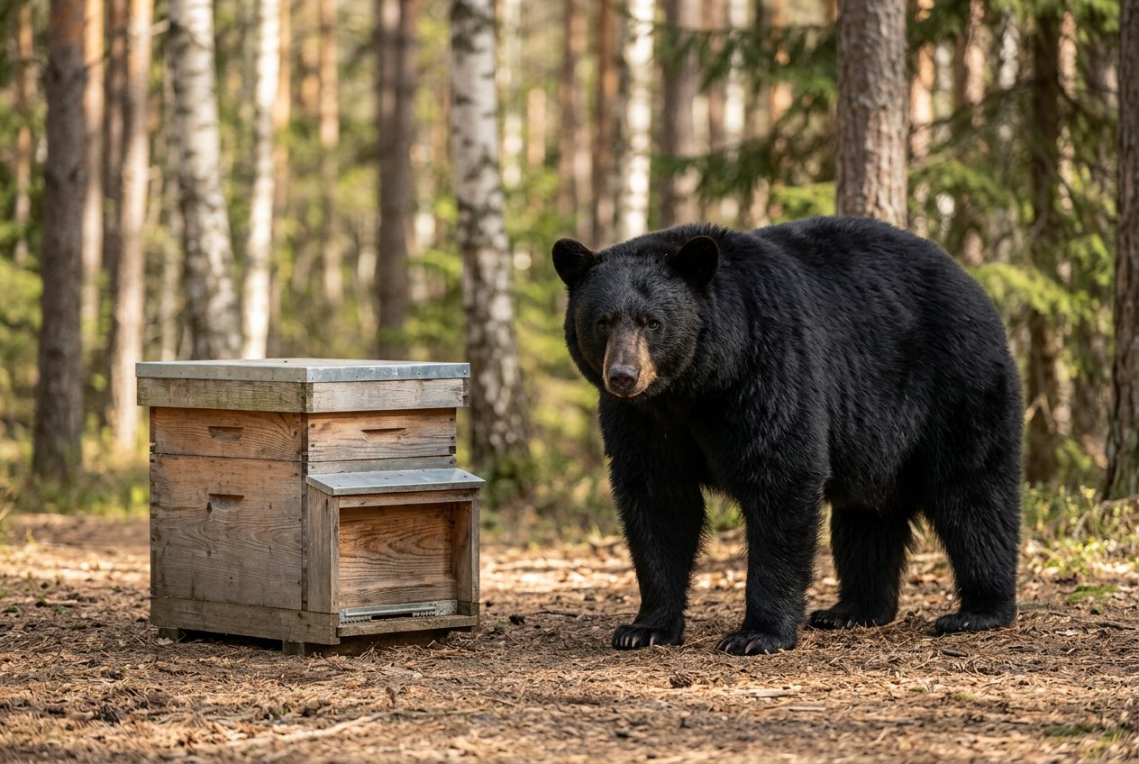 Beehive vs bear: size comparison