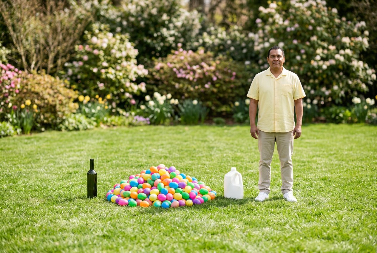 Plastic Easter egg, in “What do 1,000 plastic easter eggs look like?”