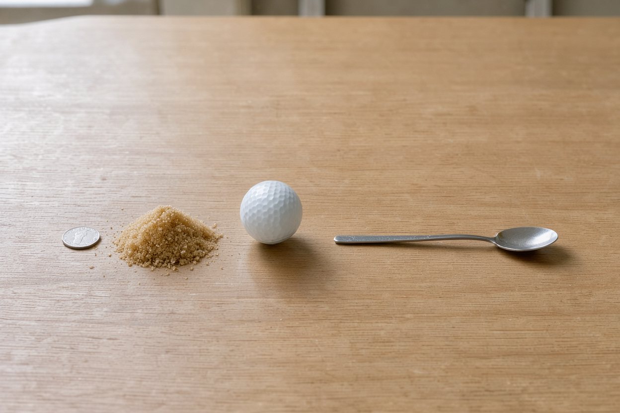 What does 2 tablespoons of brown sugar (packed) look like?