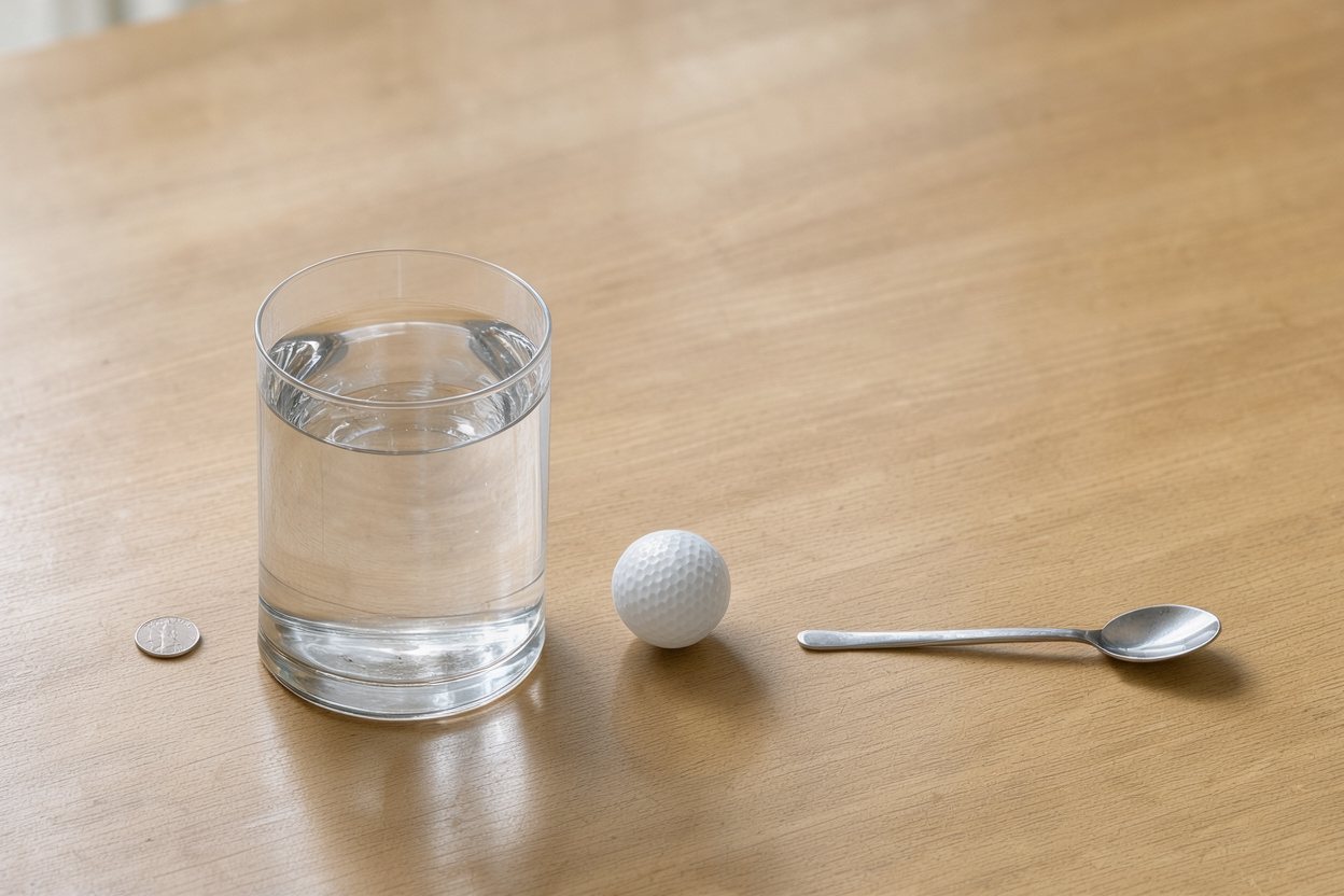 What does 1 liter of water look like?
