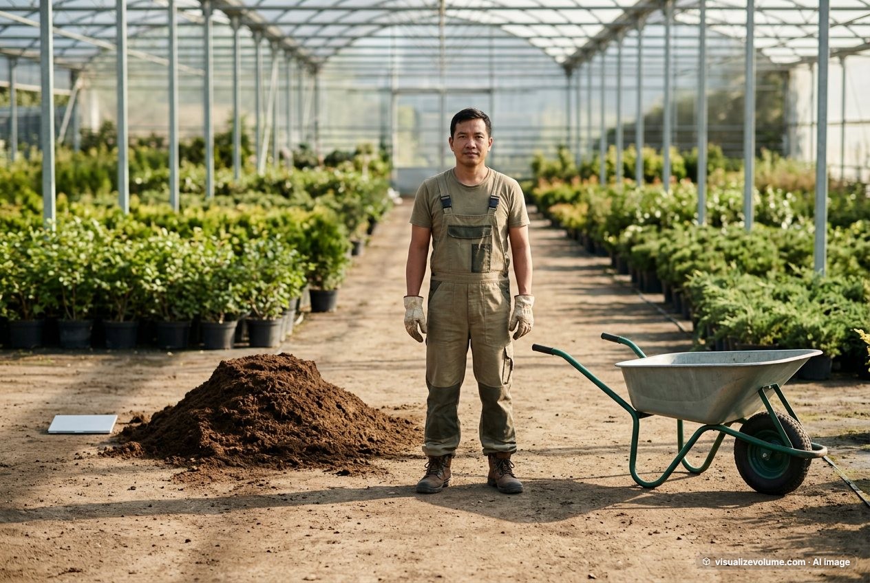 Peat moss, in “What does 7.6 cubic feet of peat moss look like?”