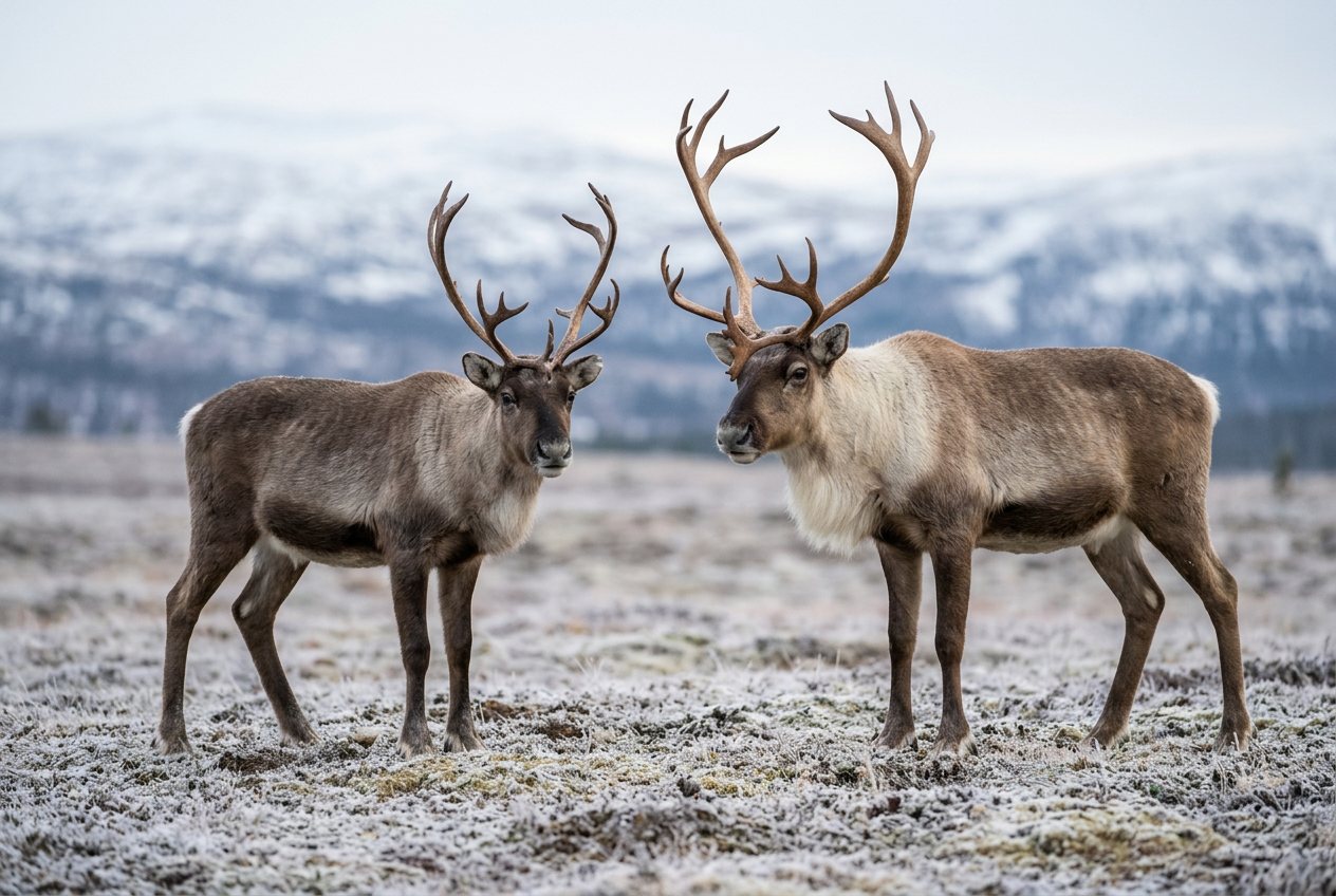 Reindeer vs caribou: size comparison