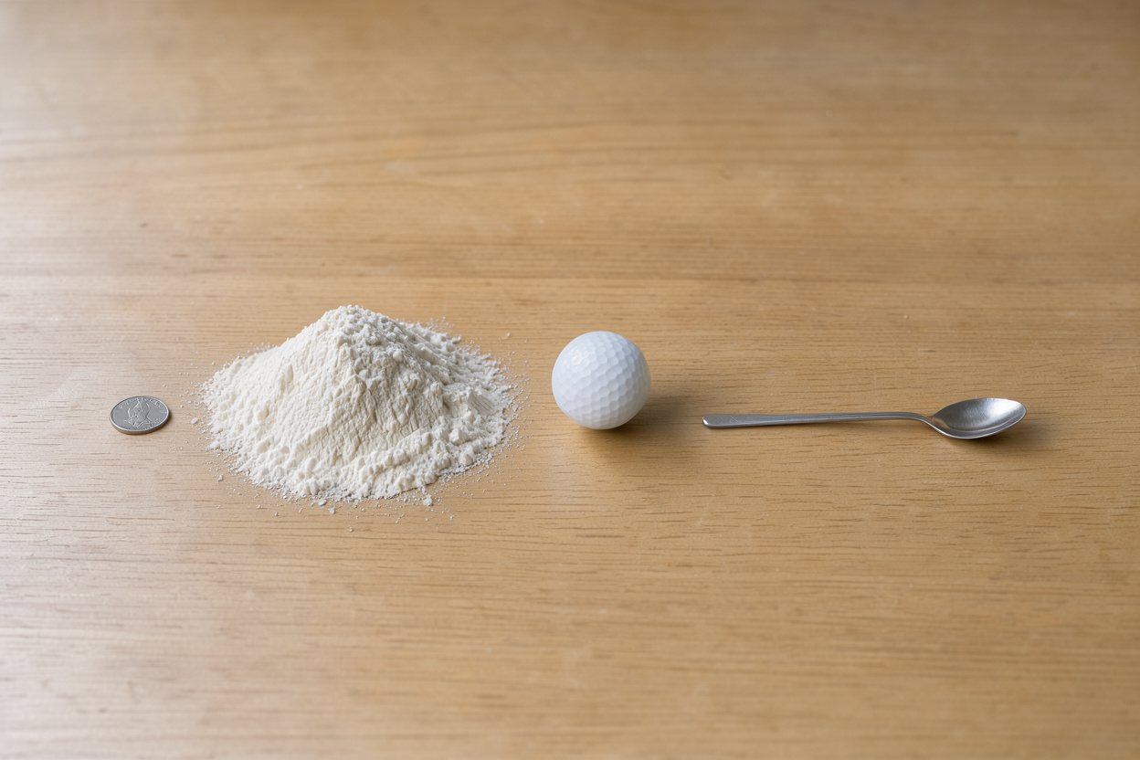 What does 1 cup of all-purpose flour look like?