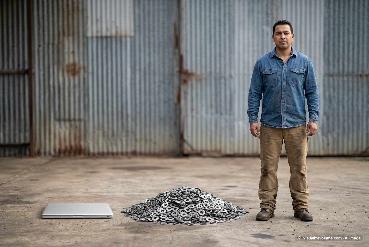 Flat washer, in “What do 10,000 metal washers look like?”