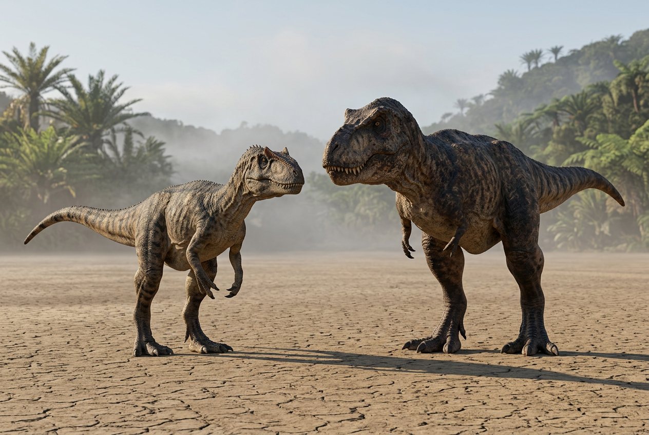 Allosaurus vs t-rex: size comparison