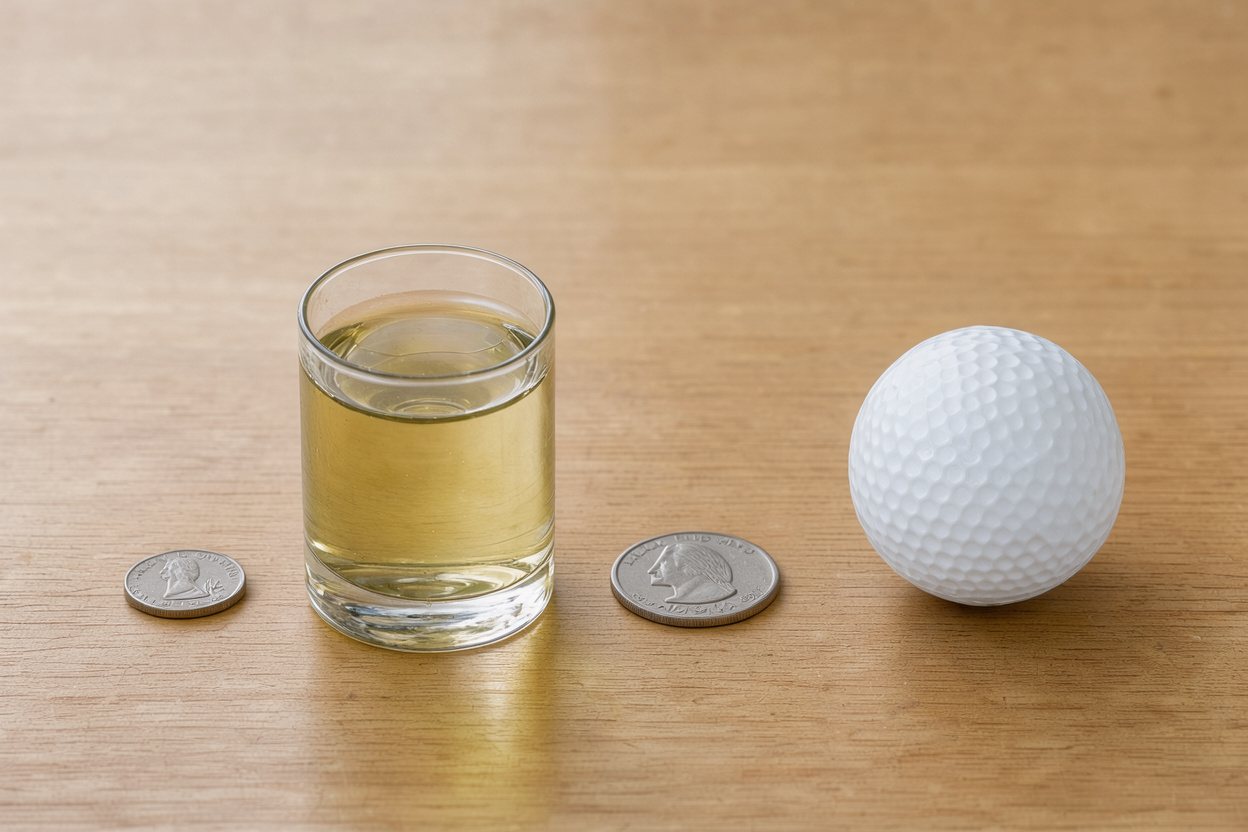 What does 45 grams of olive oil look like?