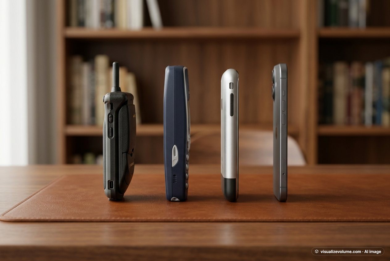 IPhone (1st generation), in “Motorola startac vs nokia 3310 vs original iphone vs iphone 16”