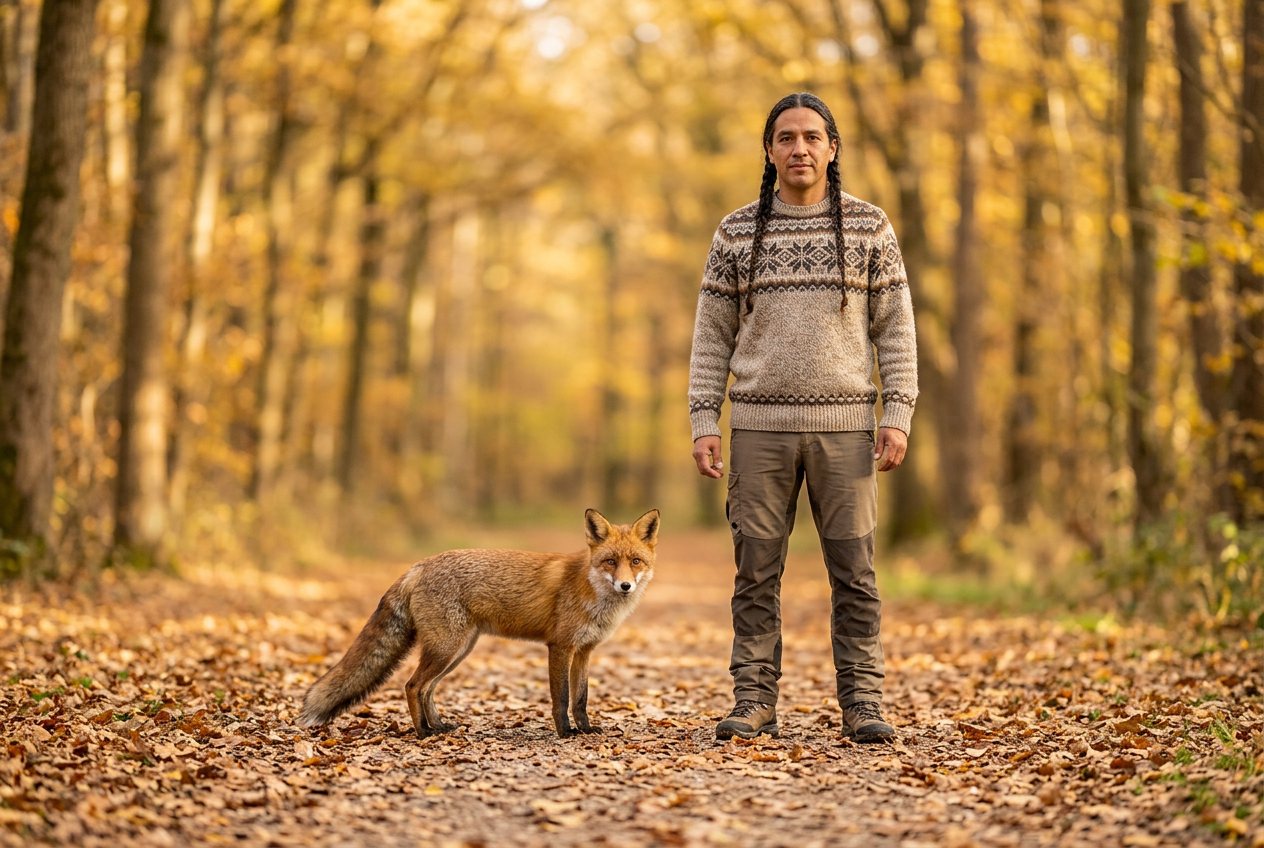 Fox vs person: size comparison