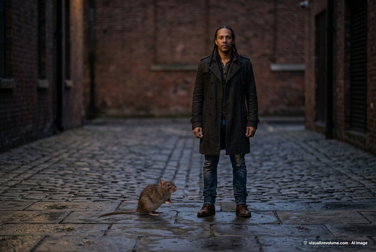 Rat vs person: size comparison