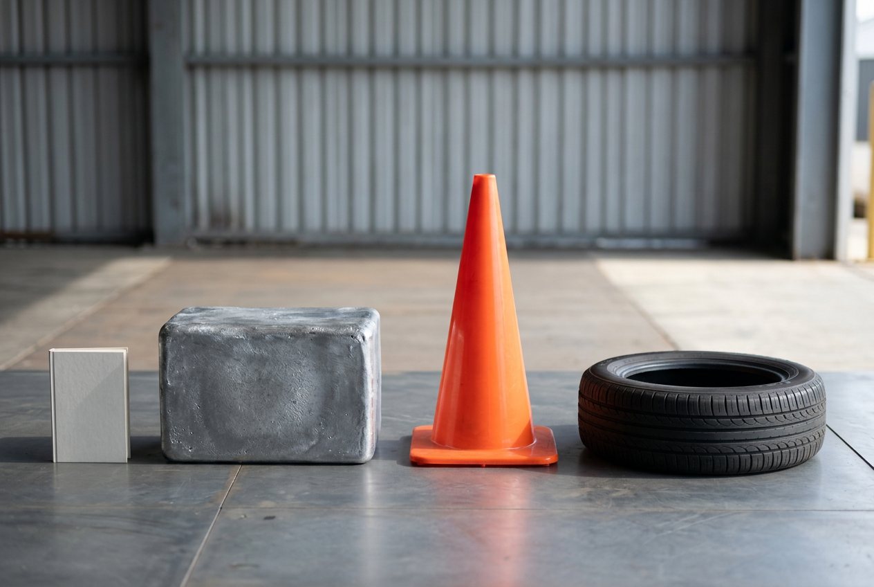 Car tire, in “What does 1 ton of zinc look like?”
