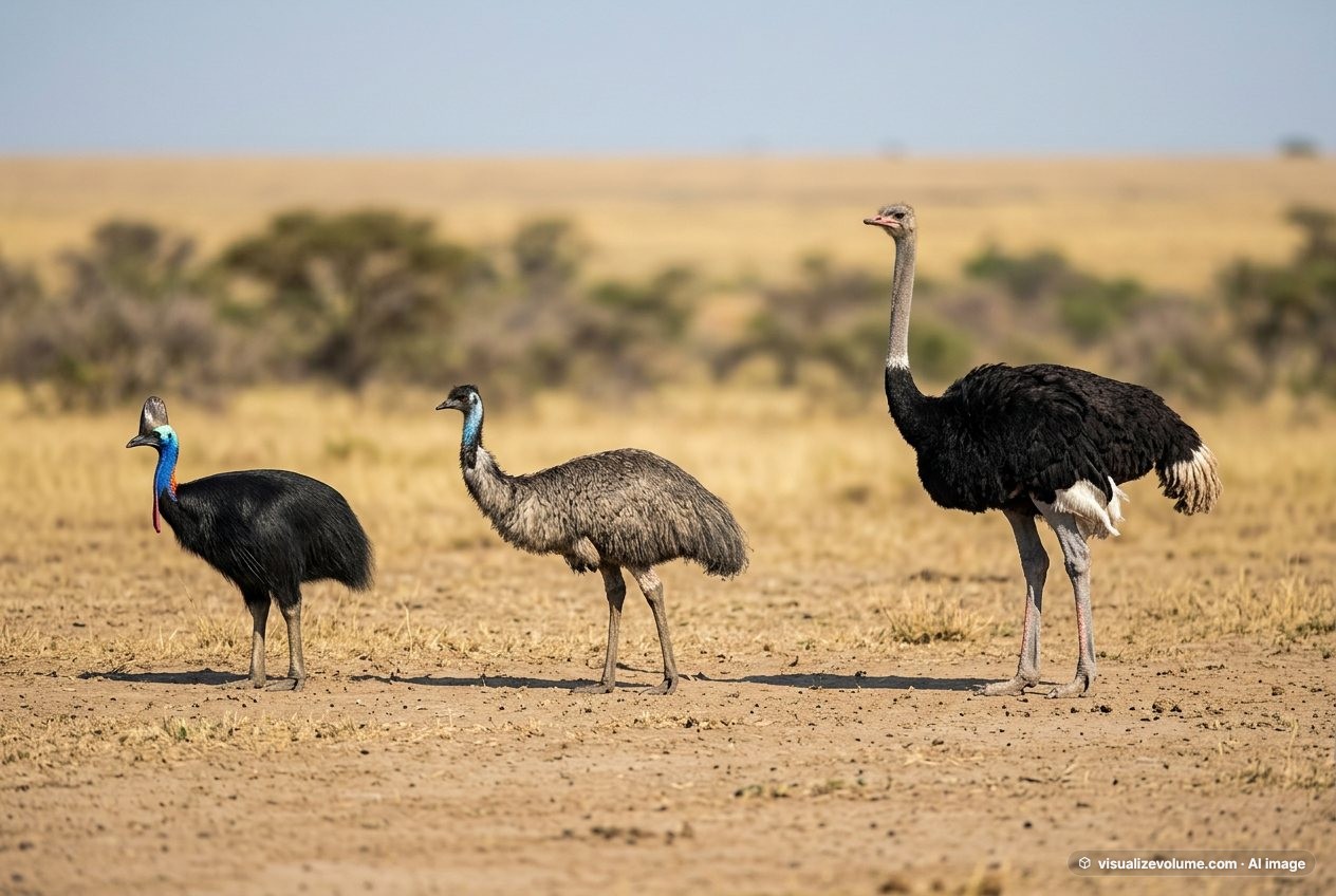 Emu, in “Cassowary vs emu vs ostrich”