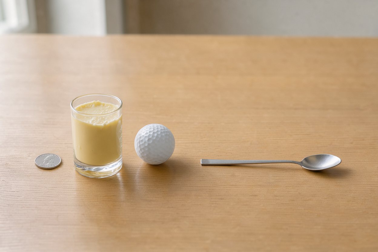 What does 8 tablespoons of butter look like?