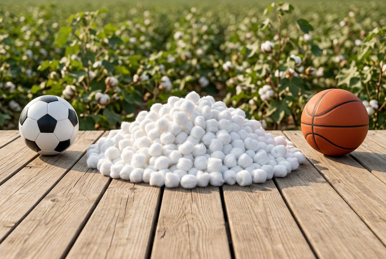 Cotton ball, in “What do 1,000 cotton balls look like?”