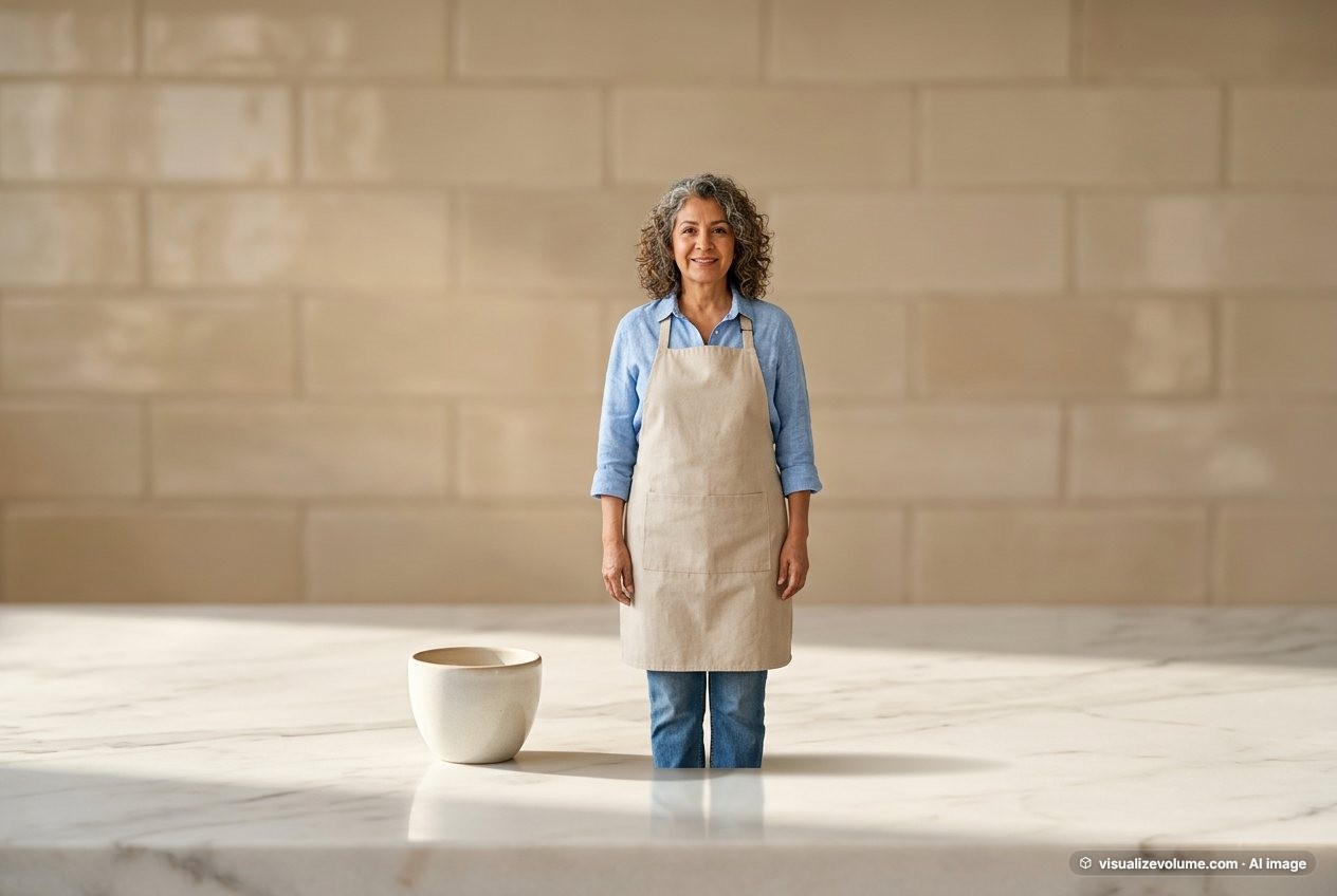 Cup vs person: size comparison