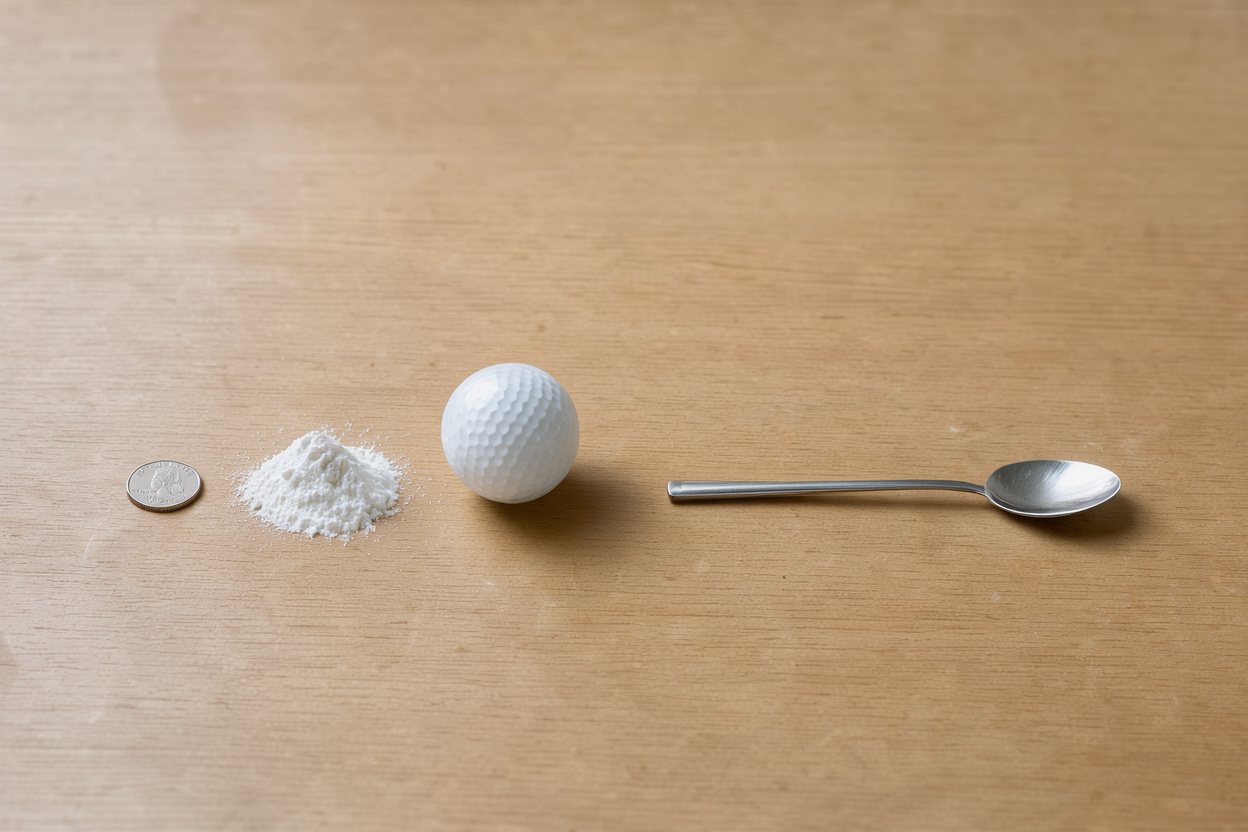 What does 1 tablespoon of cornstarch look like?