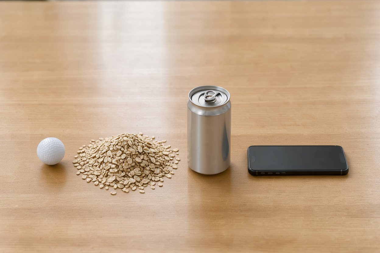What does 260 grams of cooked steel-cut oats look like?