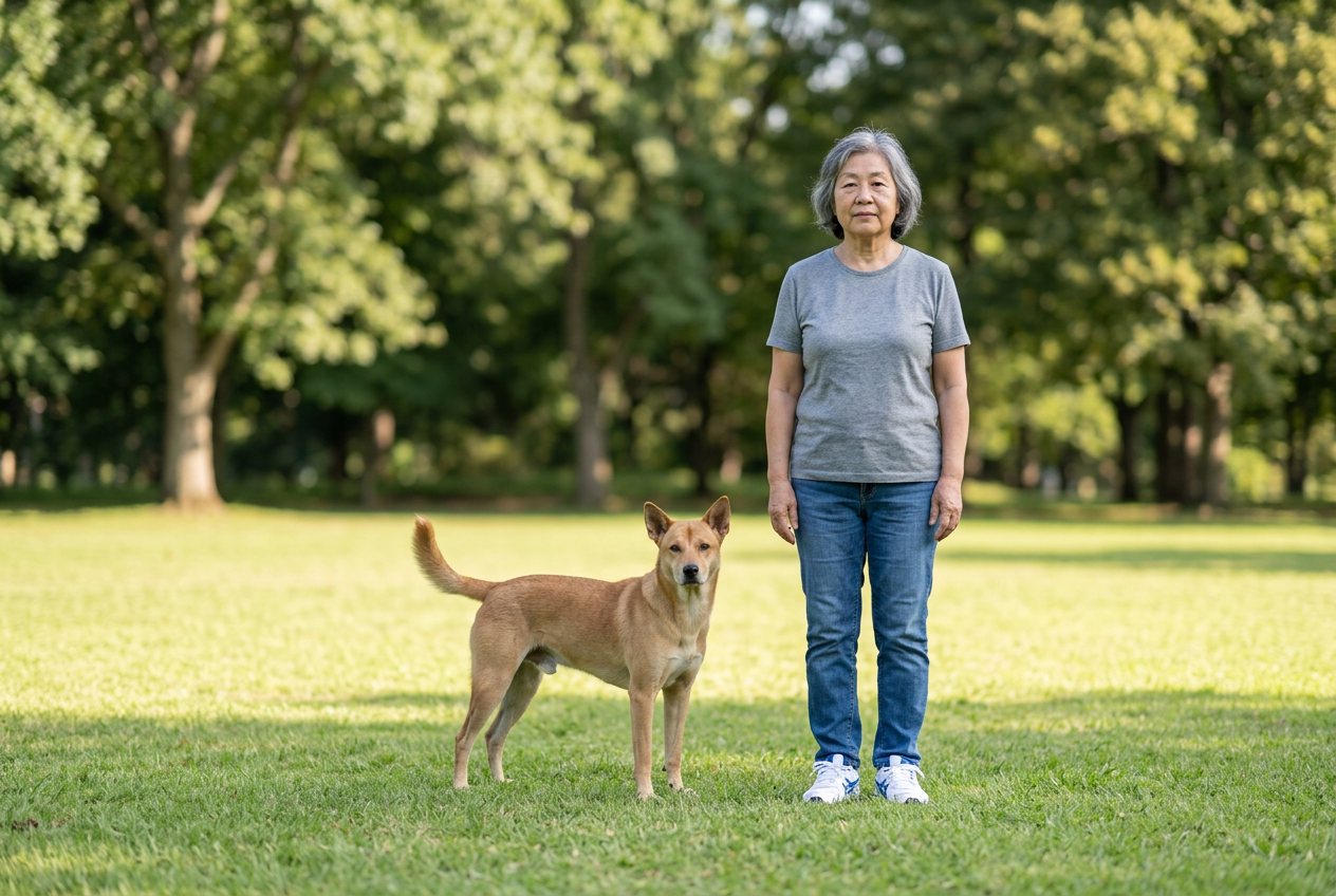 Dog vs person: size comparison