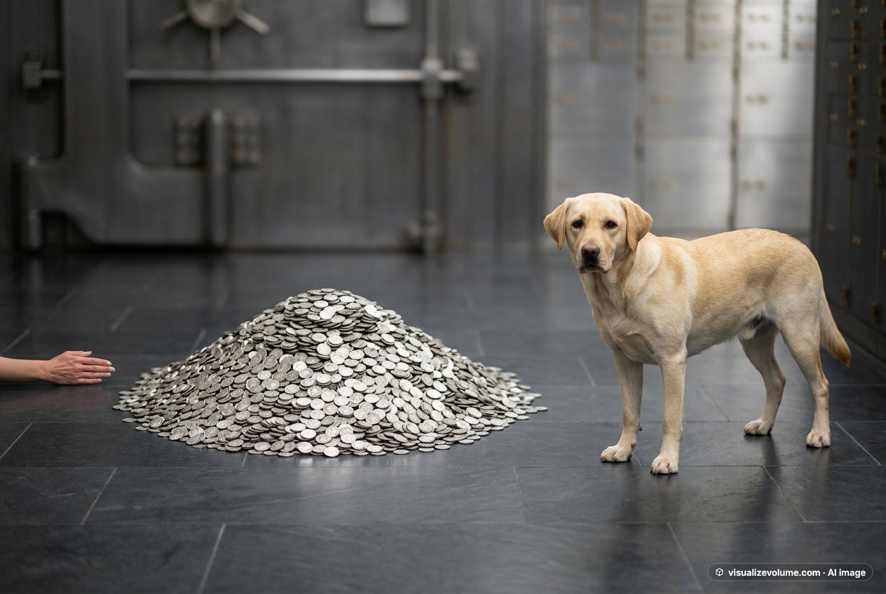 American Silver Eagle, in “What do 10,000 silver coins look like?”