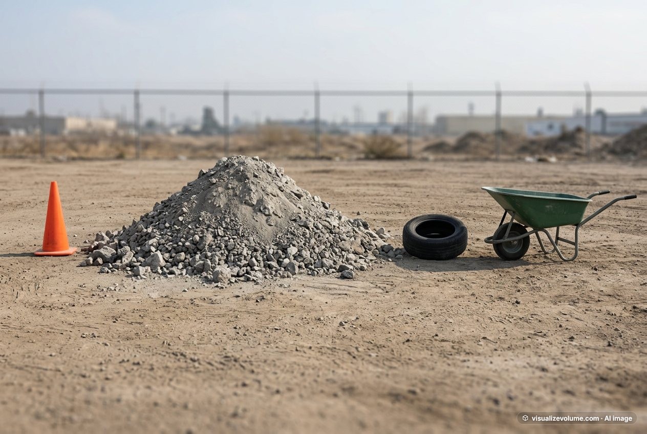 Crushed concrete, in “What does 5 tons of crushed concrete look like?”