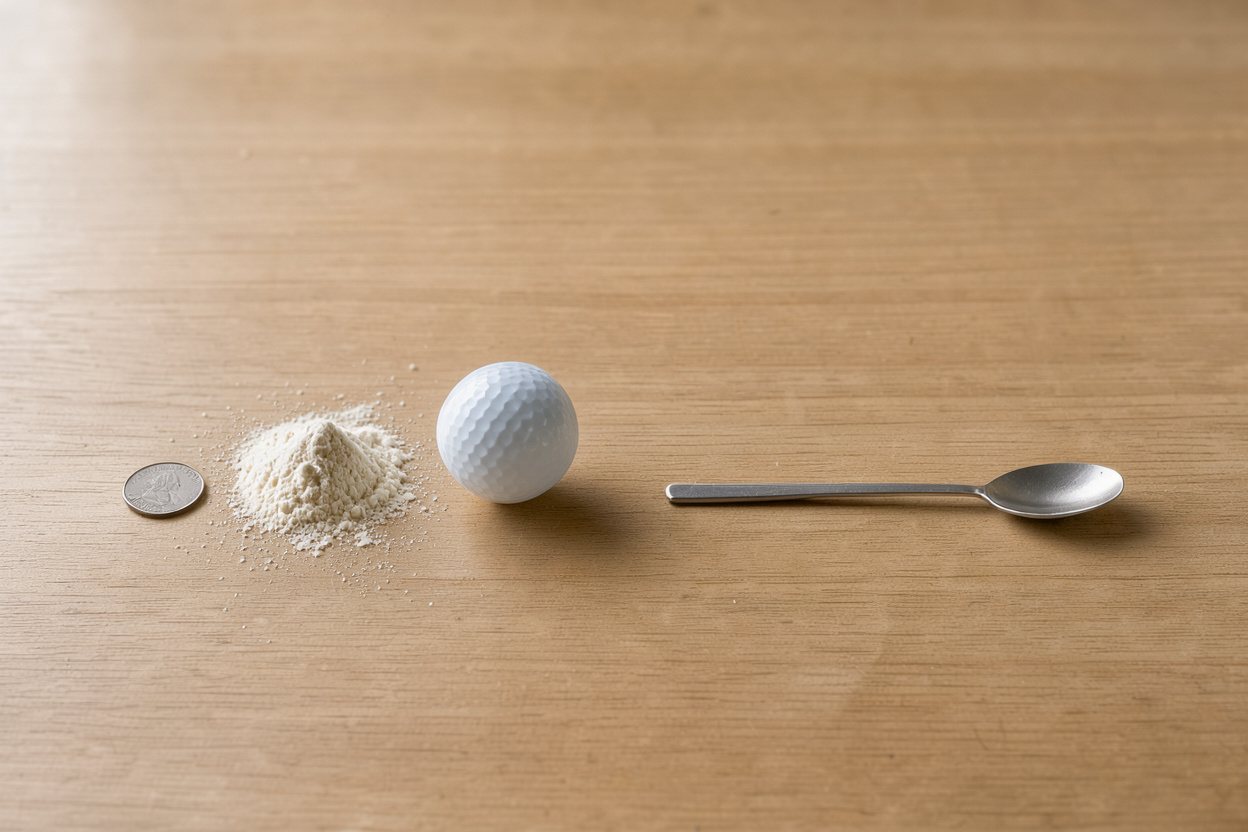 What does 1 tablespoon of almond flour look like?