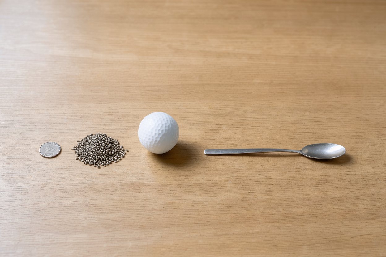 What does 1 tablespoon of chia seeds look like?