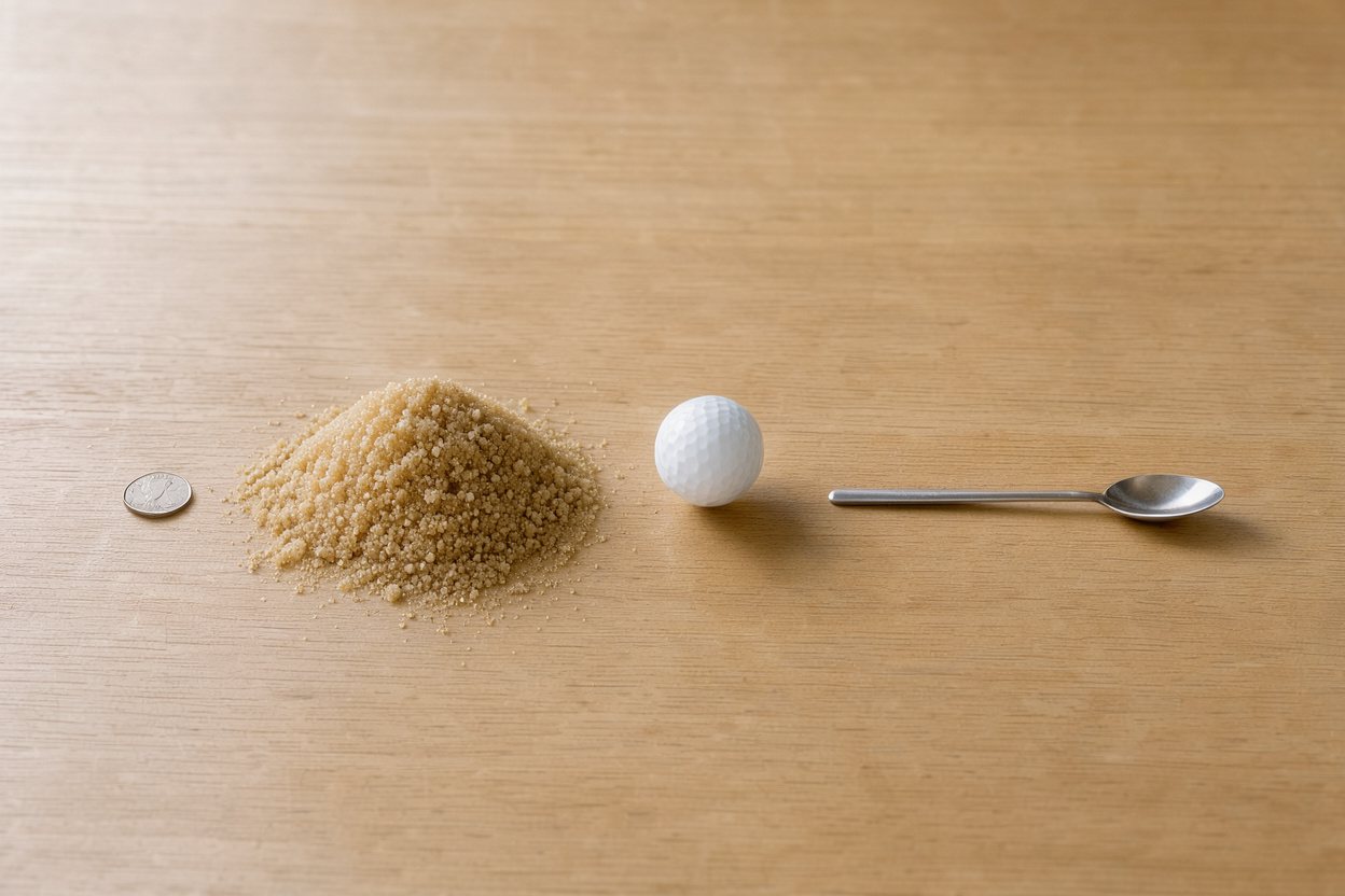What does 1 cup of brown sugar (packed) look like?
