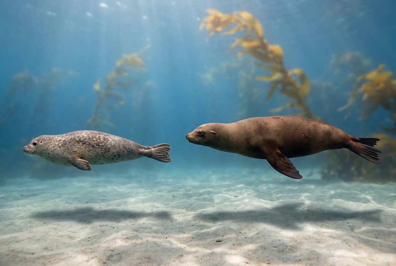 Seal vs sea lion: size comparison