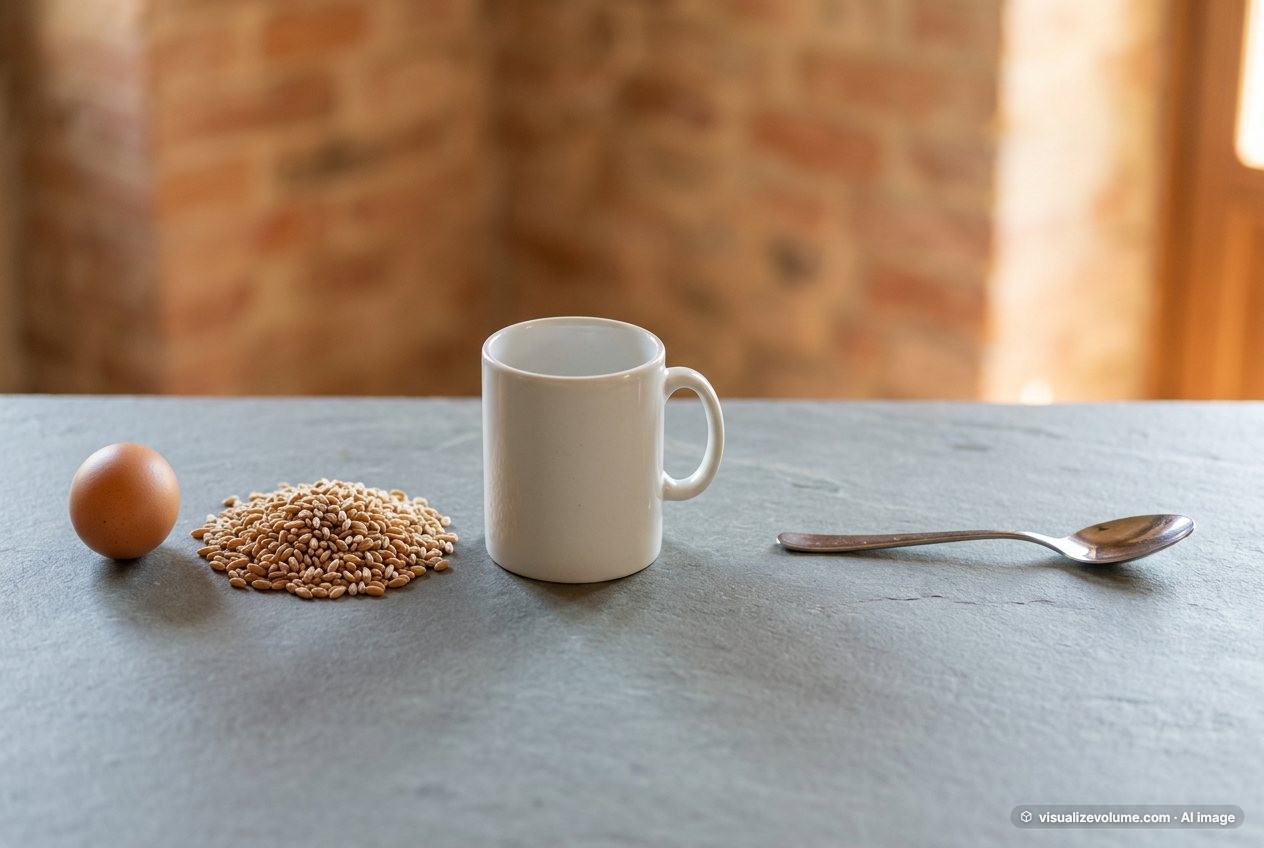 Farro, in “What does 80 grams of farro (dry) look like?”