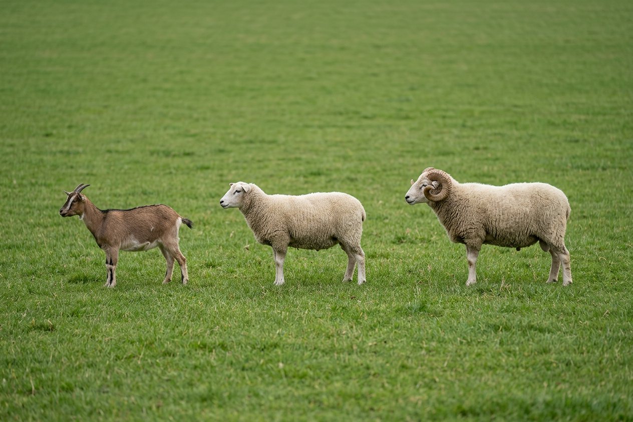 Goat vs sheep vs ram: size comparison