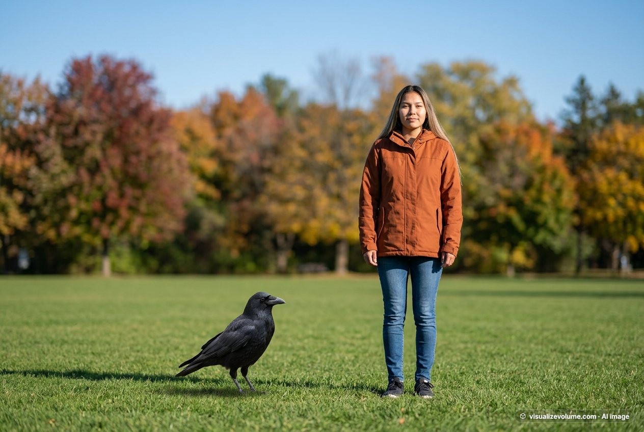 American crow, in “Crow vs person”