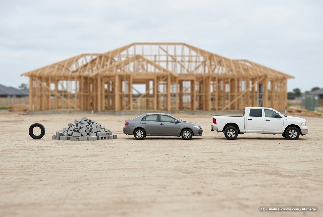 Cinder block, in “What do 72 cinder blocks look like?”