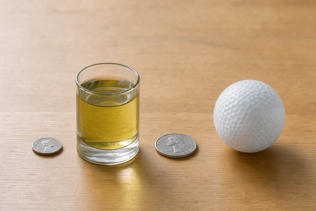 What does 3 tablespoons of olive oil look like?