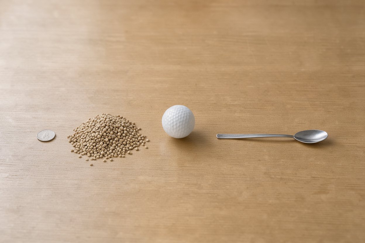 What does 0.333 cups of split peas (dry) look like?