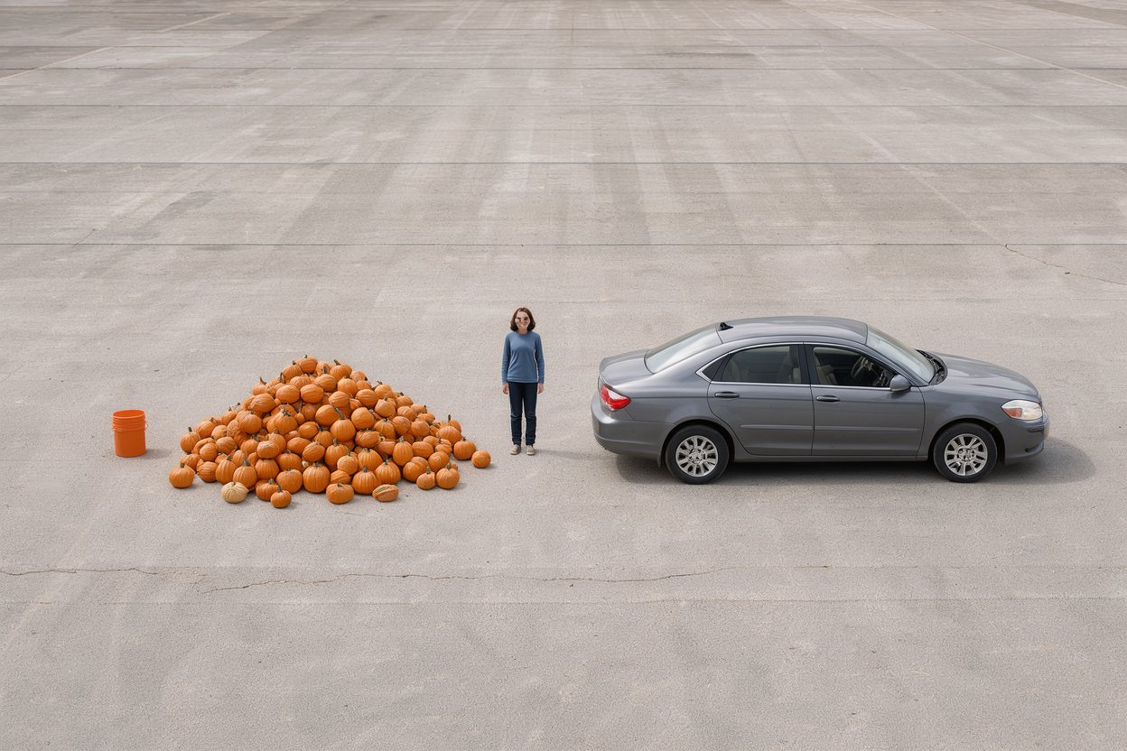 What do 100 pumpkins look like?