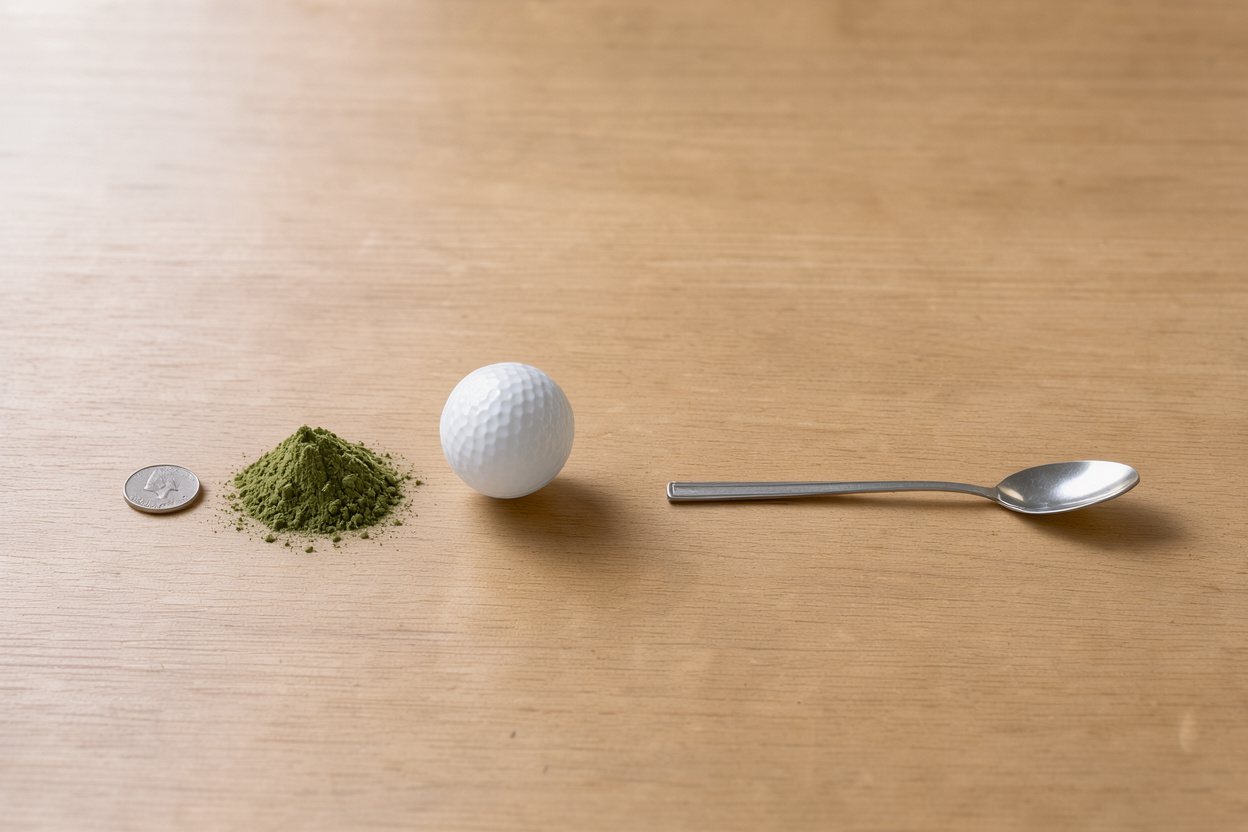 What does 5 grams of matcha powder look like?