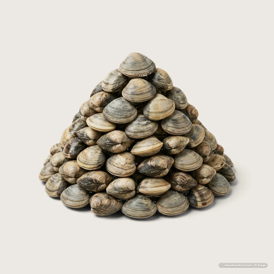 Clams in shell